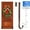 Bronze, variant on Active Mind Ltd 12" Over Door Hanger Hook - Heavy Duty Metal Wreath Holder for Christmas Decor & Front Door, Multi-Use Hanging Hooks for Ornaments/Seasonal Decor/Towels, White