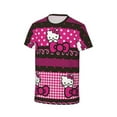 thumbnail image 3 of Boys Girls Hello Kitty T-Shirt Crewneck Short Sleeve Tees Kids Casual Shirt Tops 5-16 Years S, 3 of 5