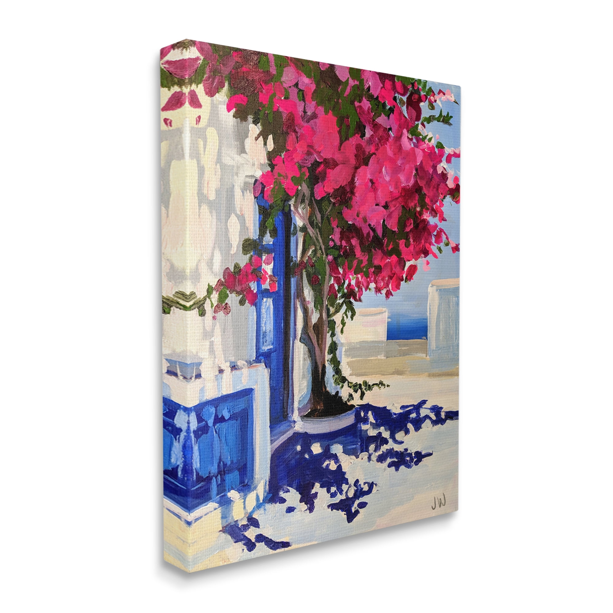 Stupell Industries Abstract Tree in City Botanical & Floral Painting Gallery Wrapped Canvas Art Print Wall Art, 16 x 20