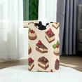 thumbnail image 6 of Yayeee Freestanding Laundry Hamper with Handle Collapsible Large Storage Basket for Clothes, Strawberry Cake, 6 of 7