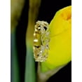 thumbnail image 2 of 2Ct Round Cut Simulated Diamond Women's Wedding Band Ring 14k Yellow Gold Plated, 2 of 3