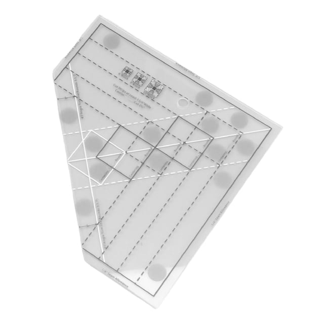 Règle de Couture en Grille, Règle de Couture Transparente Multifonctionnelle en Acrylique Échelle Précise Réutilisable Augmente l'Efficacité pour Accessoires de Couture DIY