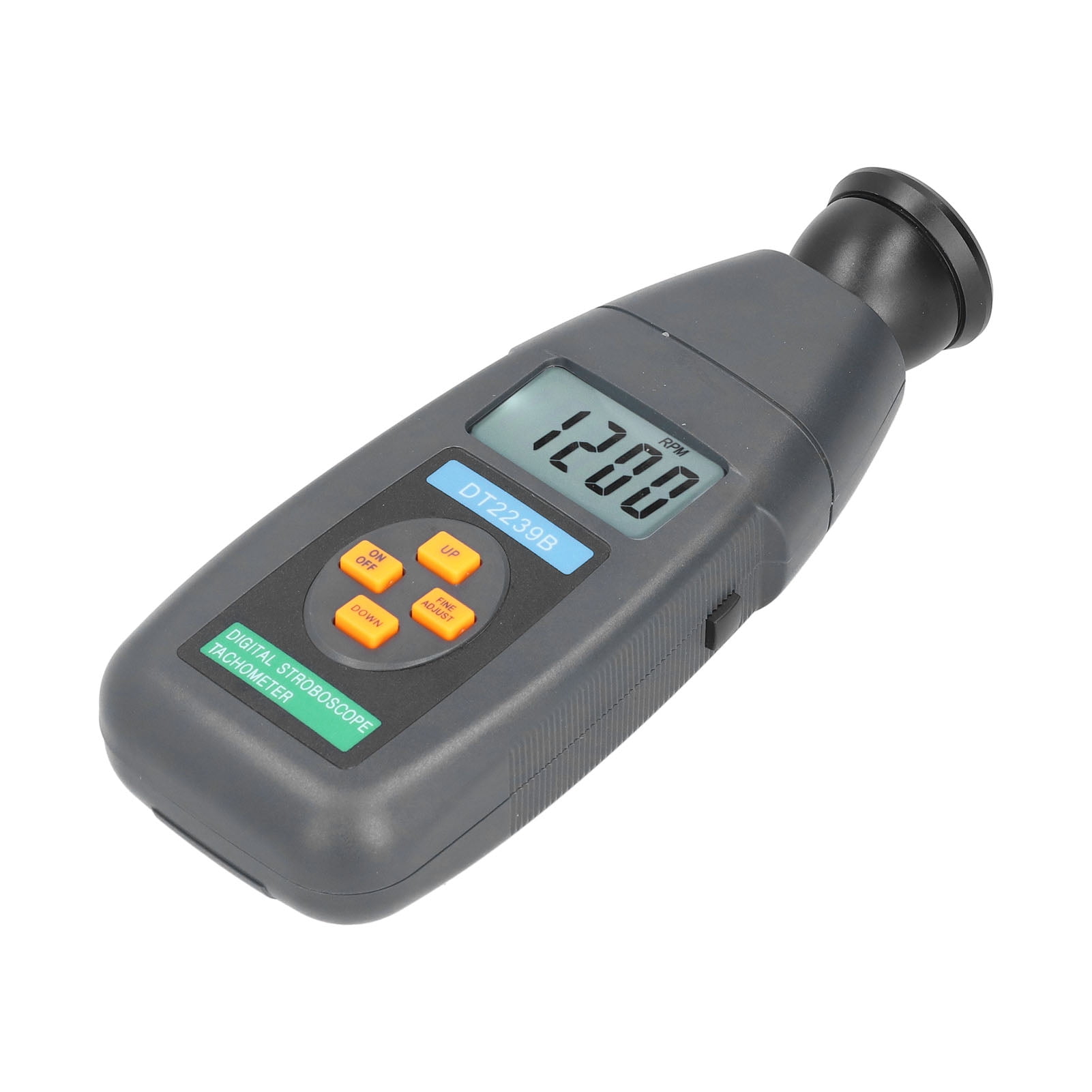 DT2239B LED Digital Photoelectric Tachometer Stroboscope Non-Contact Speedometer Revolution Meter