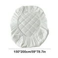 thumbnail image 3 of Gifts Dianli Waterproof Bedspread Protector Mattress Sweatproof Sheet Polyester Laminated Foam 360° Wrap Design Professionally Stitched Edges Multiple Colors 150x200cm Christmas Gift, 3 of 6
