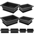 thumbnail image 3 of ColoMX 8 Sets Plant macetas rectangulares Plantería de macetas Guardería de jardín Container de macetas con bandeja, 3 of 8
