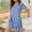 Blue, variant on Naittoop Nightgowns for Women Ice Silk Sleep Shirts Short Sleeve Night Shirts Casual Sleep Dress Soft Sleepwear