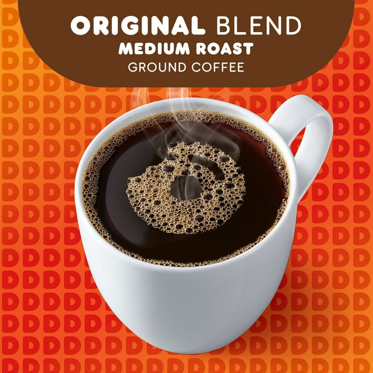 Tim Hortons Whole Bean Original Blend Ground Coffee, 100% Arabica Medium  Roast, 12 oz