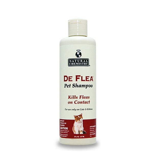 Natural Chemistry De Flea Pet Shampoo for Cats 8oz