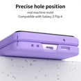 thumbnail image 2 of Dteck For Samsung Galaxy Z Flip4,Slim Hybrid Shockproof Hinge Camera Screen Protection Case Cover,Purple, 2 of 7