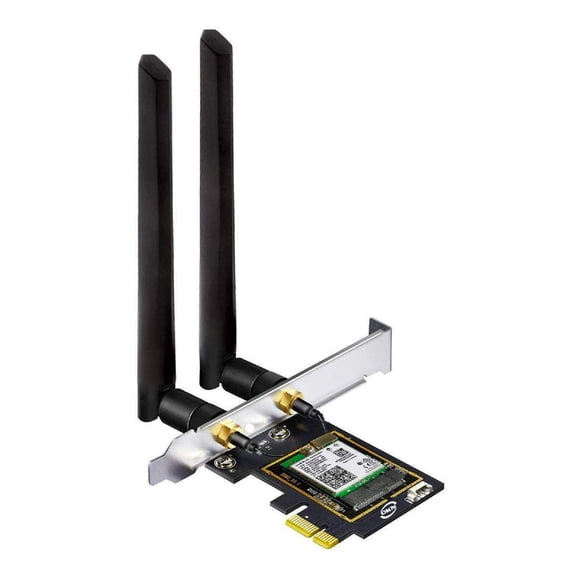 OKN WiFi 6E AX5400 PCIe WiFi Card for Desktop PC (Intel AX210) Bluetooth 5.3, WPA3, 802.11AXE Tri Band Wireless Adapter with MU-MIMO, OFDMA, Ultra-Low Latency, Supports