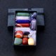 thumbnail image 2 of LYD 14 Uds. Conjunto de combinación de piedras curativas de energía de siete Chakras piedras preciosas de cristal Natural adornos de columna Hexagonal LYD 1027409, 2 of 2
