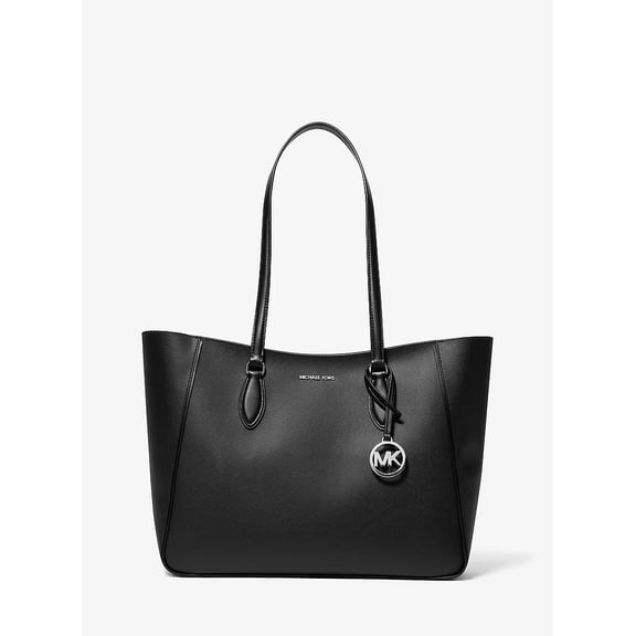 Michael Kors Jet Set Travel Large Smooth and Signature Logo 3-in-1 Tote Bag - Black