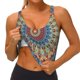 thumbnail image 3 of Balery Round Mandala Sujetadores deportivos con espalda cruzada para mujer, acolchados, sin costuras, de alto impacto, ideales para yoga, gimnasio, entrenamiento y fitness.-Medium, 3 of 8