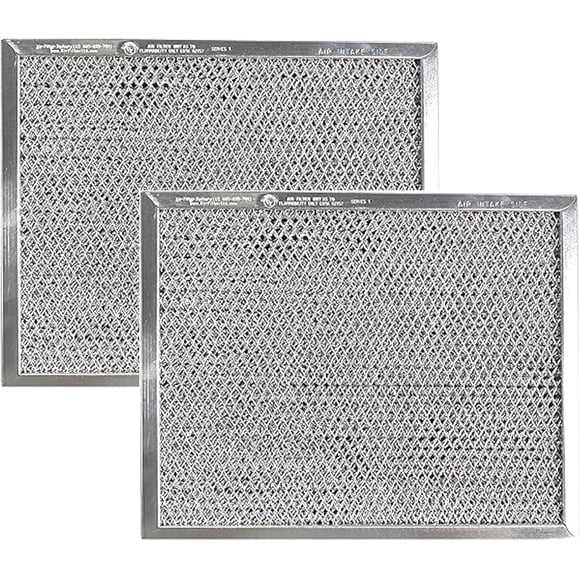 Replacement For 41F, 97007696, 97005687 Broan Nutone Range Hood Grease Mesh Charcoal Carbon Combo - Filter Size 8.75 x 10.5 x .44 Inches 2-Pack