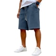 thumbnail image 2 of Mfakffe Mens Casual Athletic Shorts Drawstring Elastic Waist Loose Fit Fashion Workout Shorts Lightweight Knee Length Walking Pants, 2 of 4