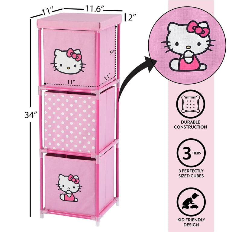 Hello Kitty Kids' Storage Tower, Pink - Walmart.com