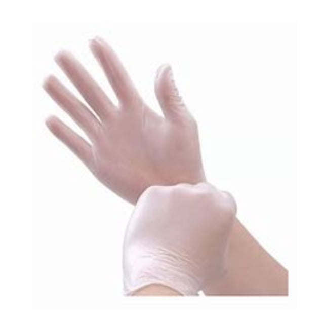 100pz Guante Vinil Alyger Transparente Bajo Polvo Desechable 4mm Espesor Desechable Sin Latex Talla L
