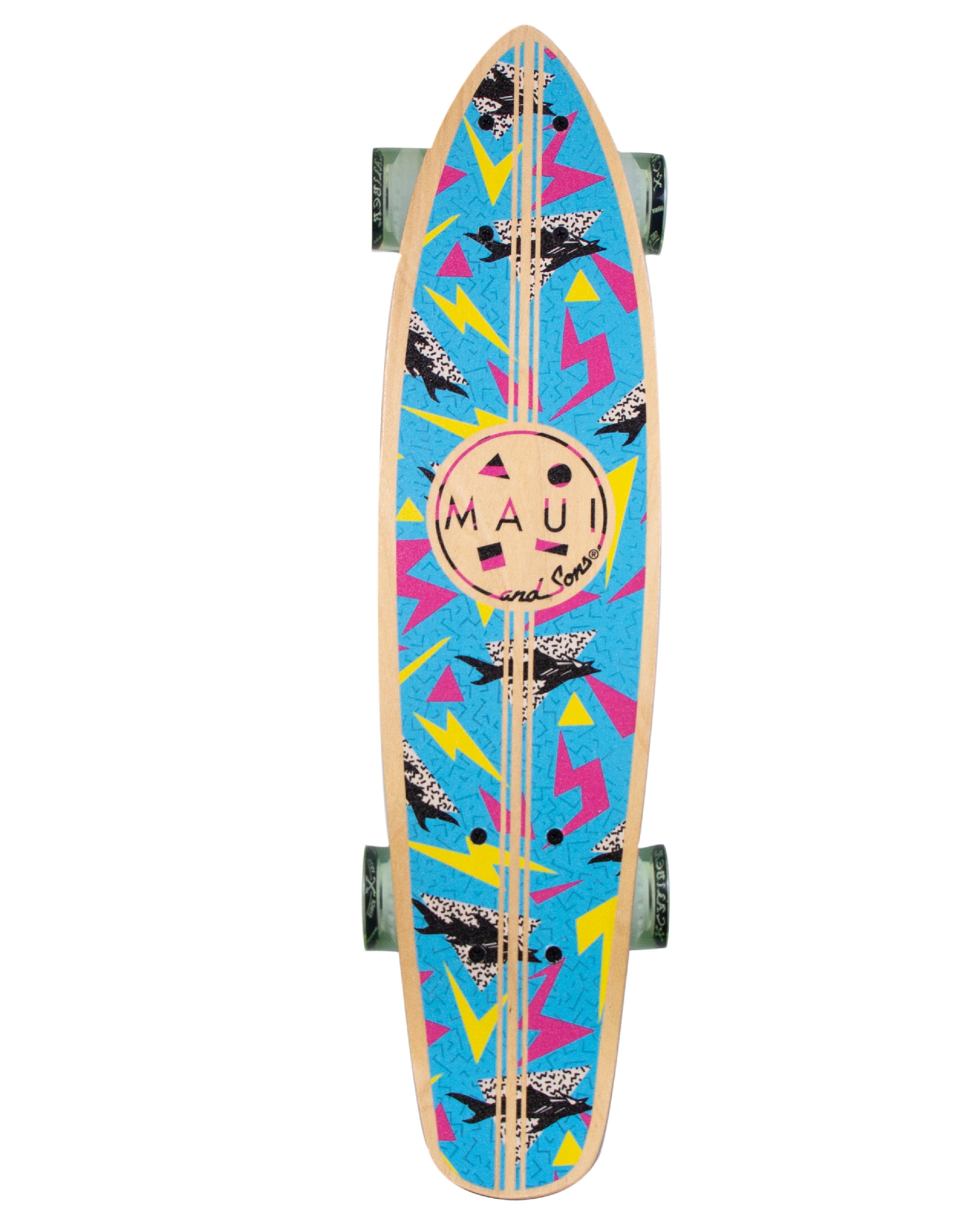 Maui and Sons 25" Micro Kicktail Skateboard in Blender