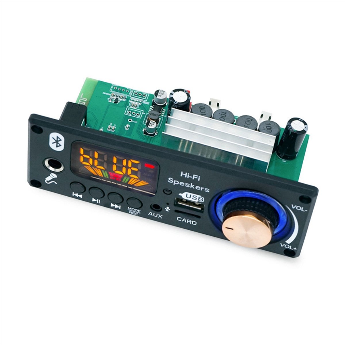 Bluetooth Audio Decoder Amplifier Board 2x80W 160W Amplifier Audio Player 12V DIY MP3 Player Car FM Radio Module TF USB
