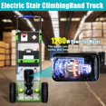 thumbnail image 2 of RXFSP Electric Stair Climbing Cart - 880lb Capacity Heavy Duty Dolly w/Removable Battery for Parties, Home & Commercial Moving, 2 of 13