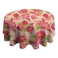 thumbnail image 4 of Pioneer Flower Floral Print Pattern Round Tablecloth 60"x60",Wrinkle Wipeable Table Cloth for Kitchen Dining Room Picnic Patio Party, 4 of 6