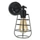 thumbnail image 2 of Lámpara de pared industrial vintage de hierro forjado negro para el hogar, bar, cafetería, restaurante, hotel, 85-250 V, casquillo E26, 2 of 8