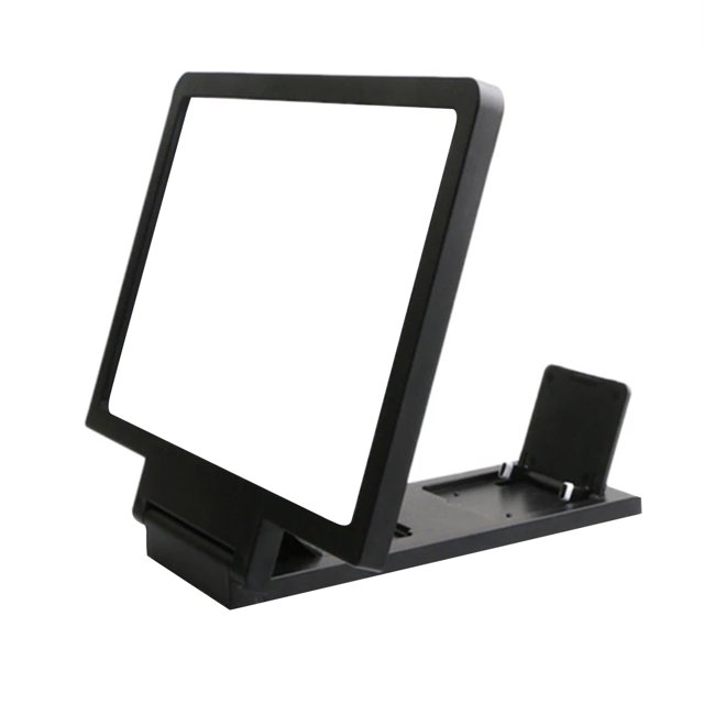 Worallymy Teléfono Pantalla Lupa Teléfono Lupa Pantalla Teléfono celular ABS Plástico Lupa Soporte, Negro Worallymy JD735801273