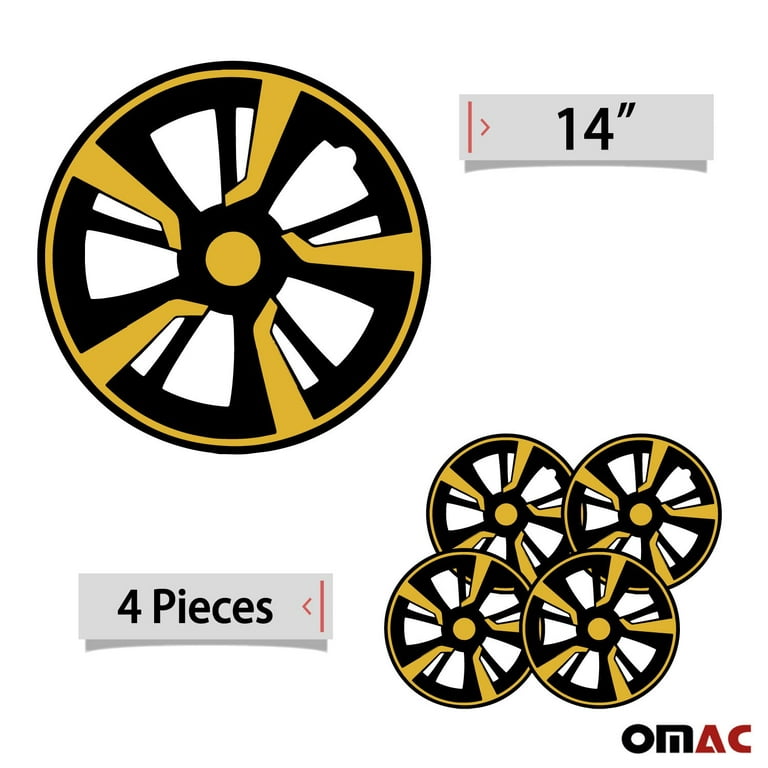 yellow Car Accessories Set R16R17R18R19R20 Inch Hub Caps Skin Rim  Cover For Hot Wheels Covers Caps Rim & Tire Protection - AliExpress