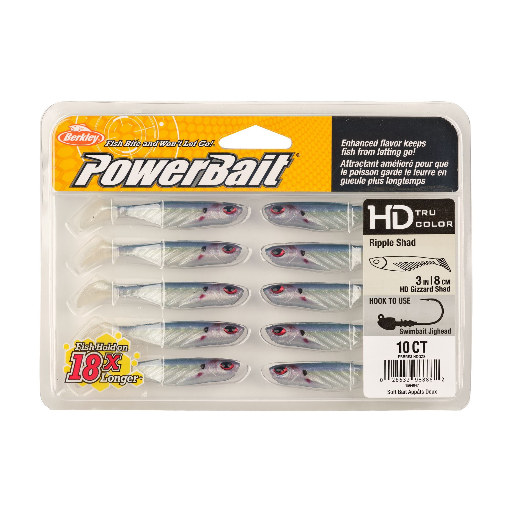 Berkley PowerBait Ripple Shad Fishing Soft Bait