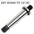 thumbnail image 4 of 2MT Shank to 1/2\'\'-20 Threaded Drill Chuck Arbor Morse Taper MT2 Adapter, 4 of 5