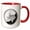 Red/White, variant on 3drose, Texas Collectible Quarter, 15oz Two-tone Yellow Mug
