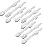 Baby & Child Safety Strap Locks, Multi-PurposeChildproofing Baby Proofing Cabinet Latches for Drawers, Fridge,Dishwasher, Toilet, 12 Pack