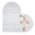 thumbnail image 2 of Acrylic Heart Shaped Ornament, Clear Bible Verse Desktop Decoration Colorful Pattern Positive Attitude Wearable Religious  for Home, 2 of 8