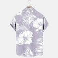 thumbnail image 6 of Xysaqa Hawaiian Shirt for Men Tropical Printed Big & Tall Button Down Shirts for Men Short Sleeve T-Shirt Casual Summer Holiday Hawaii Party Beach Dress Shirts 3X 4X 5X on Clearance, 6 of 6