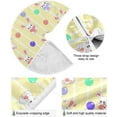thumbnail image 2 of FMSHPON Easter Cute Bunny Xmas Christmas Tree Skirt Stand Mat for Holiday Party Decoration Indoor Outdoor 48 inches, 2 of 6
