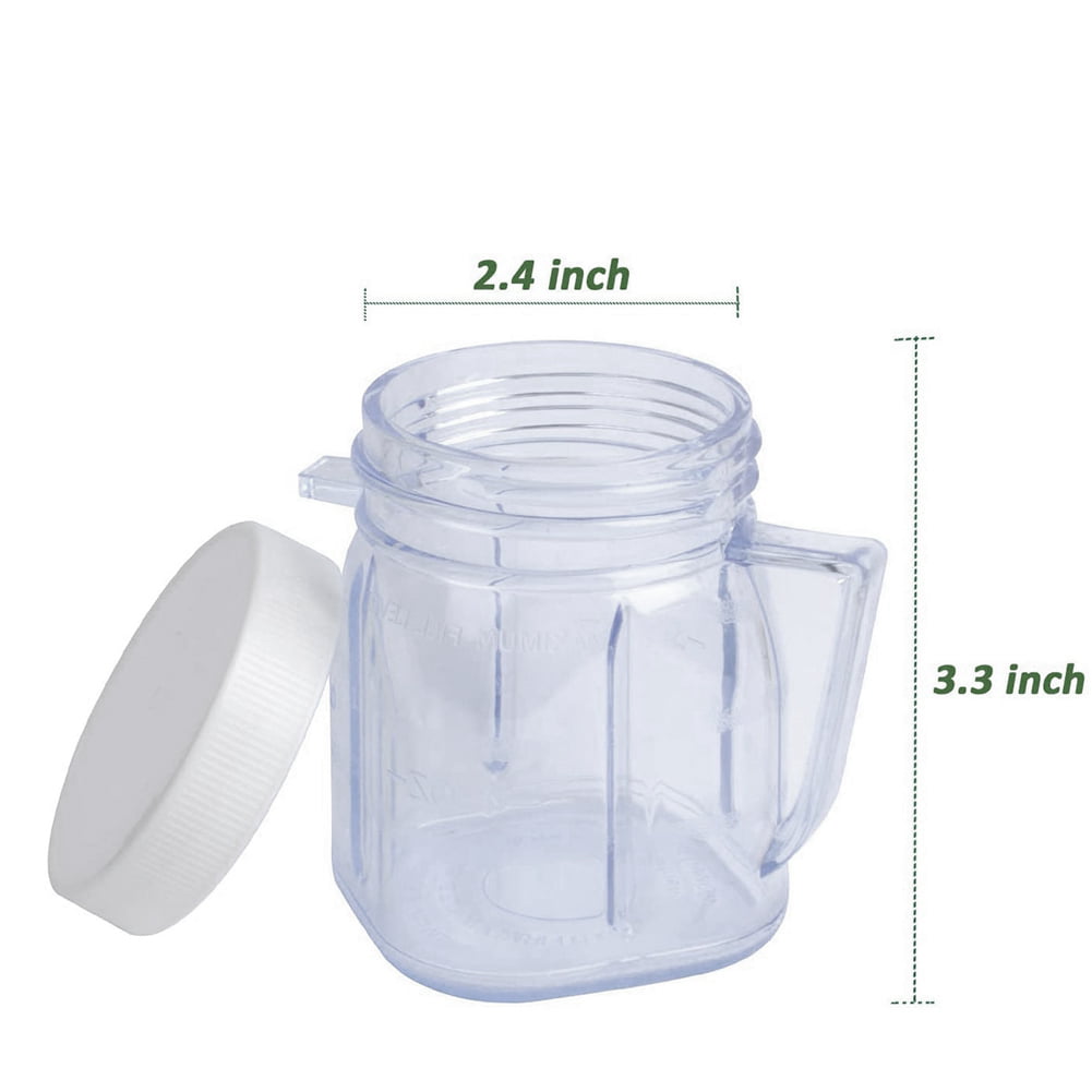 Mini 1-Cup Plastic Jar for Oster Blender ((2) Pieces)