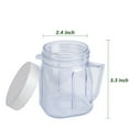 thumbnail image 4 of For Blender Replacement Parts, 4937 Mini Osterizer Jar Accessory, Cup Plastic Jars with Lids (1 Pack), 4 of 6