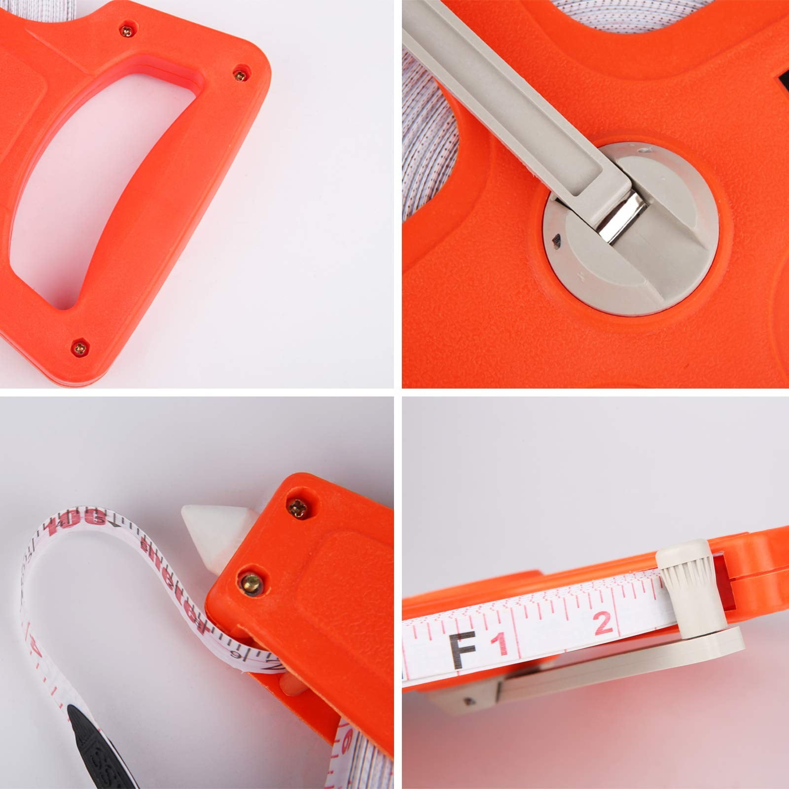 Pedty 1Pc Portable Plastic Leather Tape Measure 100 Meters,Tape Measure Plastic Leather 100 Tape Soft Measure Portable Measuring Tools