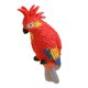 thumbnail image 1 of Figura de loro para acuario, estatuilla de resina, adorno para pecera, colgante para paisajismo. Rojo, 1 of 7