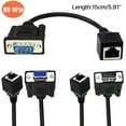 thumbnail image 5 of YIEMEEN RS232 DB9 to RJ45 Adapters DB9 9Pin Connectors Female & Male to RJ45 Female Cat5 Ethernets Extenders Cable 15cm, 5 of 8