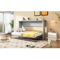 thumbnail image 5 of imerelez Twin Size Murphy Bed, can be Folded into a Cabinet, Gray, 5 of 10