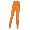 thumbnail image 3 of Pantalones de yoga para mujer, control de abdomen, elásticos, suaves, para correr y entrenar. 橙色 M, 3 of 8