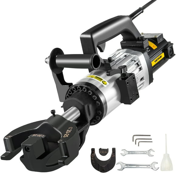 VEVOR Hand Held Rebar Bender, 1500 Wattage, Electric Rebar Bender, 25 mm Max Rebar Diameter, Portable Hydraulic Electric Rebar Steel Bender, Bending Machine For Bending Rebar, Steel Bar, Steel Rod