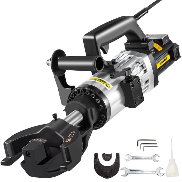 VEVOR Hand Held Rebar Bender, 1500 Wattage, Electric Rebar Bender, 25 mm Max Rebar Diameter, Portable Hydraulic Electric Rebar Steel Bender, Bending Machine For Bending Rebar, Steel Bar, Steel Rod