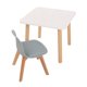 thumbnail image 1 of Mesa Cuadrada con Silla Frankfurt Duduk Gris Melamina, 1 of 2