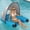 Blue, variant on IVY&LANE Adult Inflatable Pool Floats,U-shaped pool float with 2 Large Drink Holders,Inflatable Lounger Float for Pool,Lake,Ocean,Blue