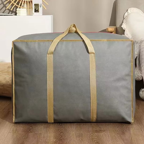 Bolsas de mudanza de gran tamaño | Bolsa de almacenamiento de tela hilada de alta resistencia | Bolsa de embalaje grande para ropa, edredones, equipaje, organización | Correa de transporte con