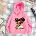 thumbnail image 3 of Kiijoy Toddler Girls Casual Hoodies Graphic Long Sleeve Sweatshirts, Pink, Sizes 4-5T, 3 of 3