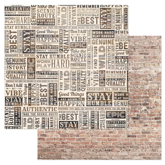 Cedar House Double-Sided Cardstock 12"X12"-Headliners