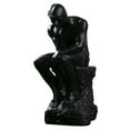 thumbnail image 4 of FRCOLOR  Artistic Thinker Sculpture Decorative Figurine Male Statue Modern Office Black, 4 of 8